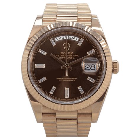 rolex oyster day date rose gold|Rolex oysterquartz day date value.